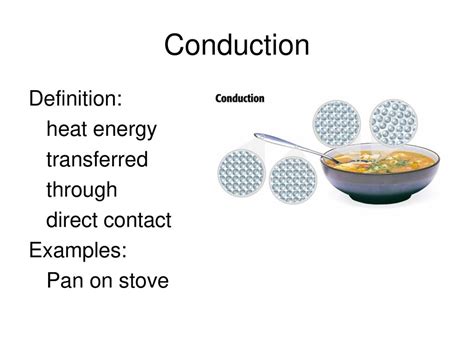 Conduction Definition Heat Energy Transferred Through Direct Contact