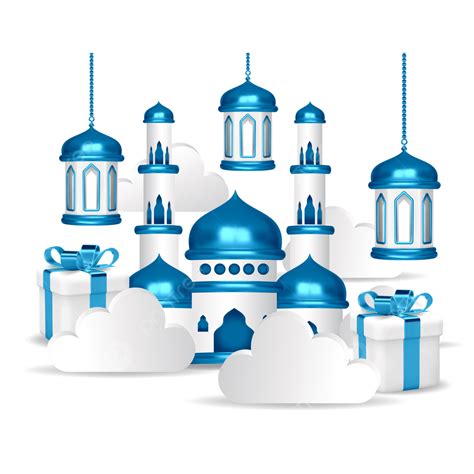 Mosque Ramadan Kareem Vector Hd Images Islamic Ramadan Kareem D Blue