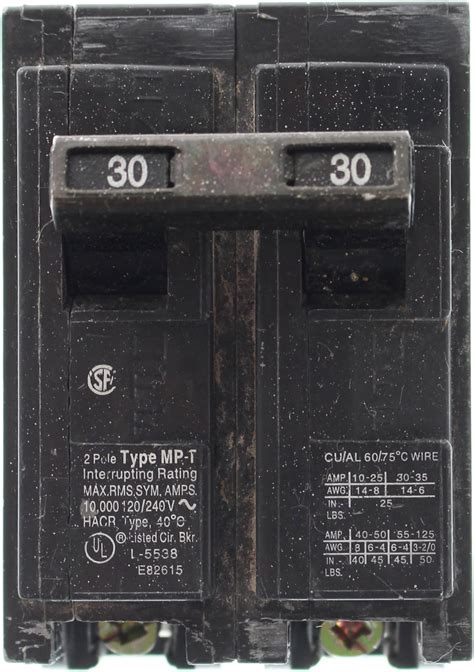 Murray Mp Ct One Double Pole Circuit Breaker Color