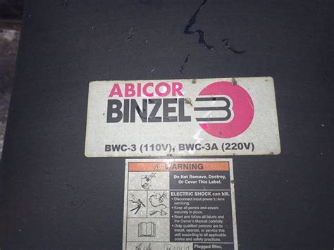 Used Abicor Binzel Chiller Hgr Industrial Surplus