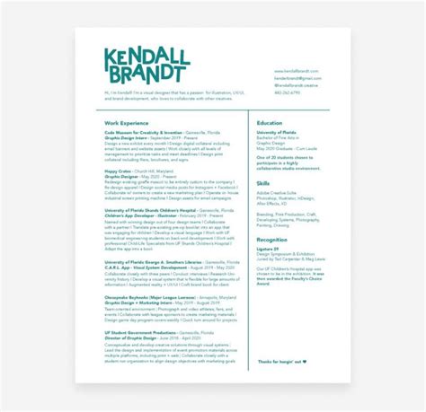 10 Graphic Design Resume Examples And Tips For Creating Your Own