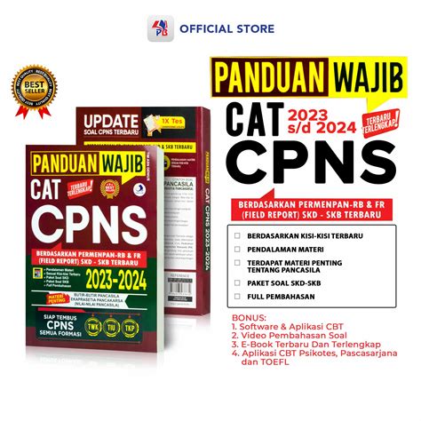 Buku Cpns 2023 2024 Panduan Wajib Cat Cpns 2023 2024 Berdasar