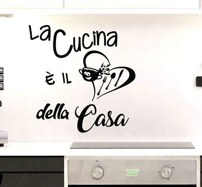 Adesivi murali frasi cucina è il cuore della casa Adesivo da muro Wall