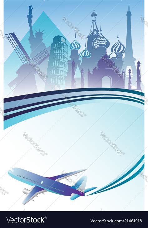 Travel background Royalty Free Vector Image - VectorStock