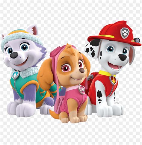 Marshall Skye Everest Paw Patrol Clipart Png Clip Art Paw Patrol