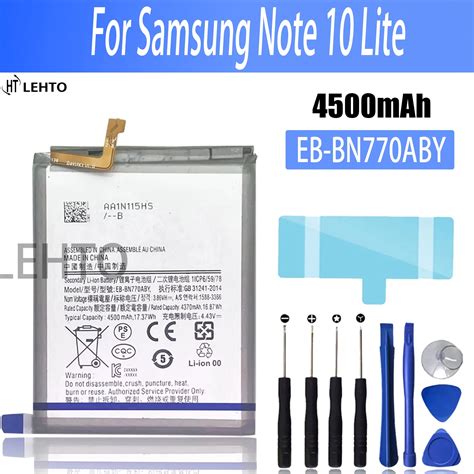 EB BN770ABY original para Samsung Galaxy note 10 Lite batería de litio