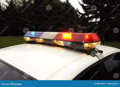 Police Light Bar stock image. Image of fuzz, enforcement - 68076563