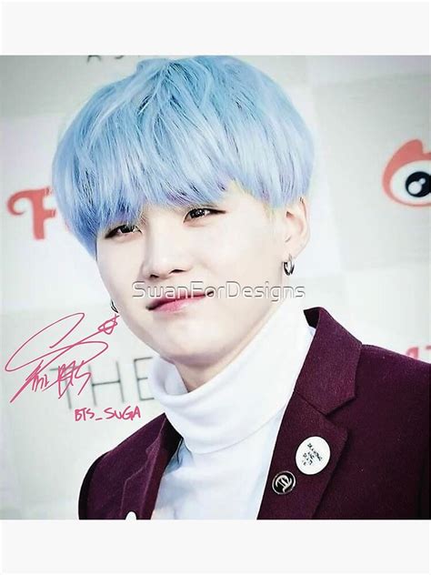 Bts Suga Min Yoon Gi Art Print For Sale By Swanfordesigns Redbubble