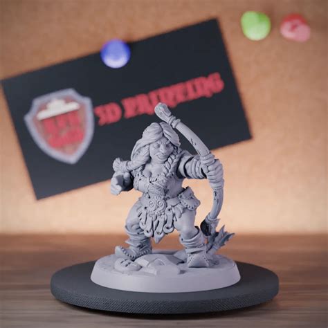 Dwarf 5e Dnd Female Dwarf Archer Miniature Rpg Guild