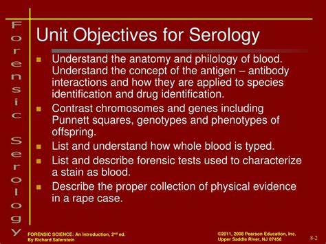 PPT Chapter 8 Forensic Serology PowerPoint Presentation Free