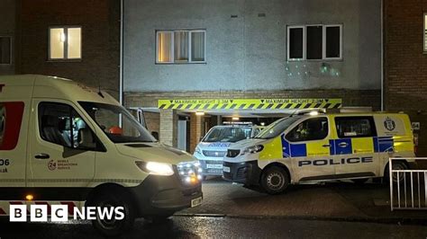 Man And Woman Arrested Over Death In Glasgow Flat Bbc News