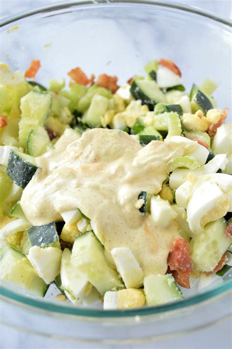 Cucumber Egg Salad Recipe Easy Low Carb Side Dish