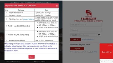 Symbiosis Set Test 2023 Application Process To End Tomorrow Know How