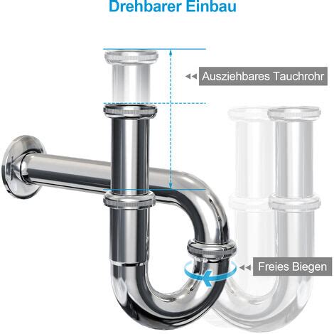 Heilmetz Universal Siphon Mit Ablaufgarnitur F R Waschbecken