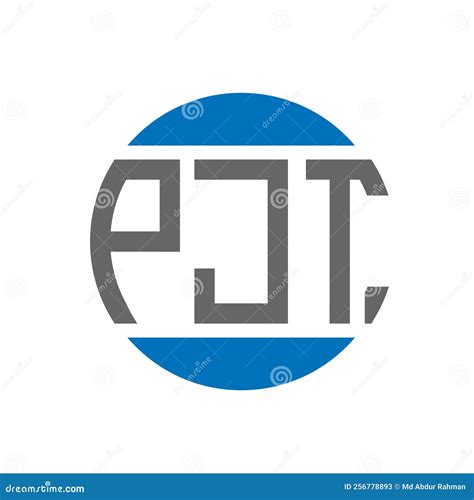 PJT Letter Logo Design on White Background. PJT Creative Initials