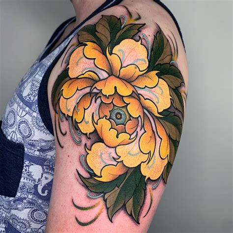 Discover Trad Peony Tattoo Best In Cdgdbentre