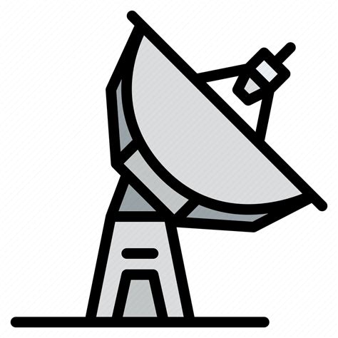 Satellite Dish Parabolic Antenna Communication Icon Download On Iconfinder