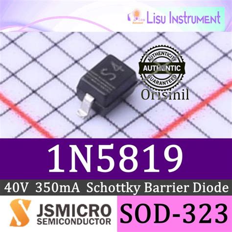 Jual 1N5819 1N5819WS S4 40V 350mA Schottky Barrier Diodes SOD 323