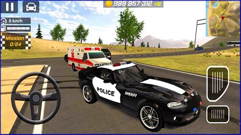 K Direksiyonlu Polis Arabas Oyunu D Police Drift Car Driving