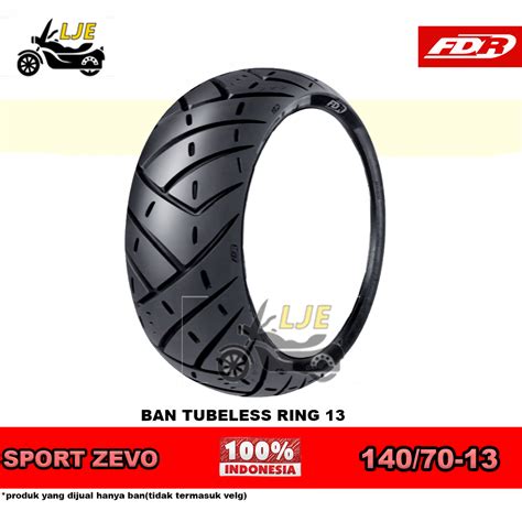 Ban Motor Nmax Fdr Sport Zevo Tubeless Ring Ban Baru