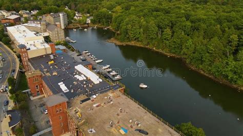 Newmarket Aerial View New Hampshire Nh Usa Stock Video Video Of