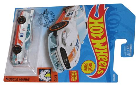 Hot Wheels Custom Ford Mustang Gt Muscle Mania White Toy Car Walmart