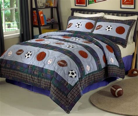 Queen Size Sports Bedding Set Sports Bedding Action Quilt Set With