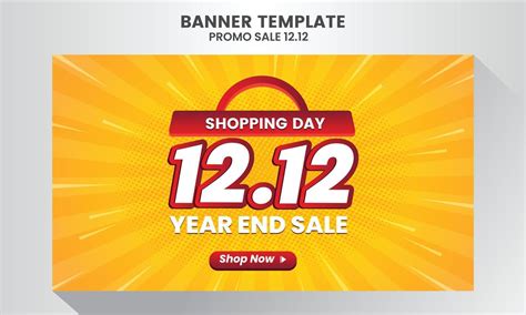 12 12 Shopping Day Flash Sale Super Sale Banner Template Design Special