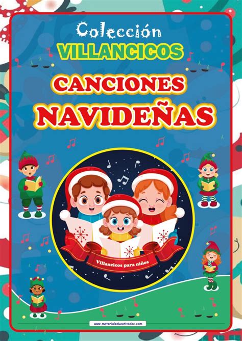 Colección de Villancicos Navideños para niños Imprimible en PDF