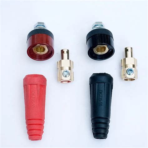 2pcs Dkj10 25 Dkz10 25 Euro Quick Fitting Cable Connector Plug Welding Machine Cnc Metalworking