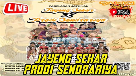 Live JAYENG SEKAR PRODI SENDRARIYA Halaman Kantor Nomporejo Galur