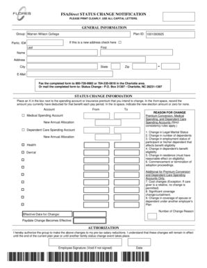 Fillable Online Warren Wilson Status Change Form Warren Wilson