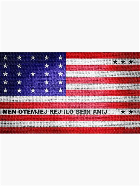 Bikini Atoll Flag Poster For Sale By Enhan Redbubble