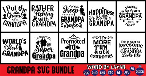 Grandpa Svg Bundle Bundle · Creative Fabrica