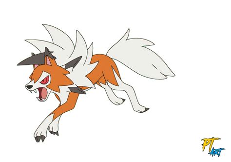 Anime Dusk Lycanroc #2 (AI Upscaled) by PlatinumShrineArt on DeviantArt