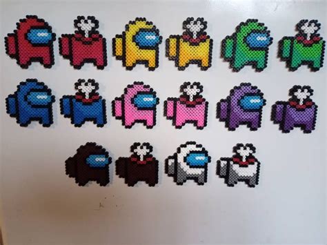 Among Us Perler Beads Images