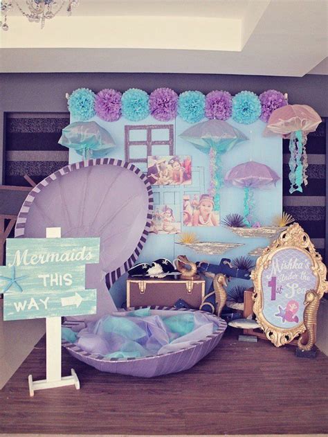 Mermaid Birthday Theme Party - Mermaid Birthday Pool Party Ideas Diy ...