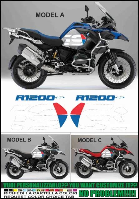 KIT AUTOCOLLANT STICKERS Compatible R1200 GS Adventure HP Replica EUR