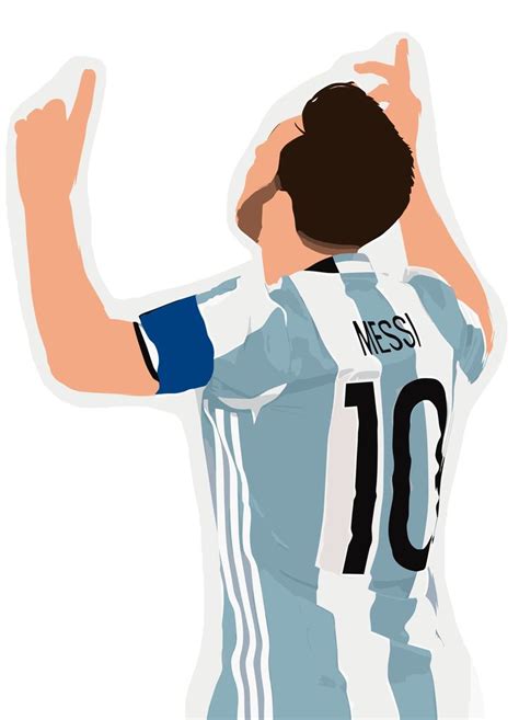 Messi Sticker HD PNG Vector Imprimibles Futbol Gratis Dibujos