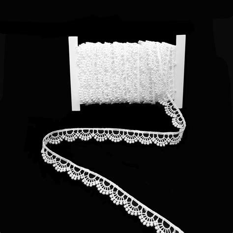 Amazon ELLAMAMA White Color Embroidered Lace Trim Lace Ribbon 1 3