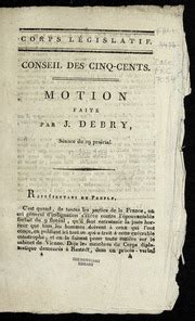 Motion Faite Par J Debry S Ance Du Prairial Debry Jean