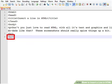 How To Insert A Line In HTML 7 Steps With Pictures WikiHow