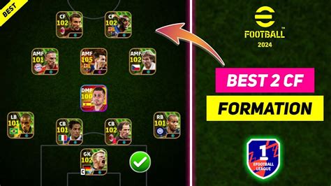 All Best 2 Cf Formations In Efootball 2024 Mobile Best 2 Cf