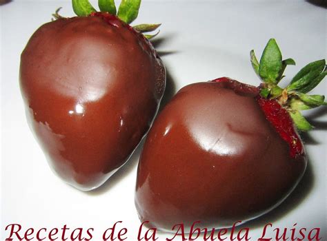 Fresas Con Chocolate Recetas De La Abuela Luisa