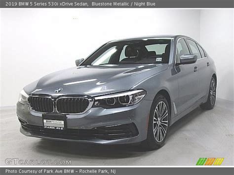 Bluestone Metallic 2019 Bmw 5 Series 530i Xdrive Sedan Night Blue Interior