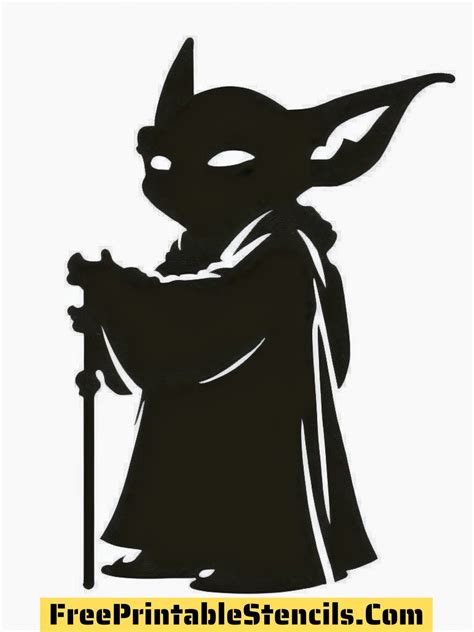 31 Free Printable Yoda Stencils And Silhouettes Free Printable Stencils