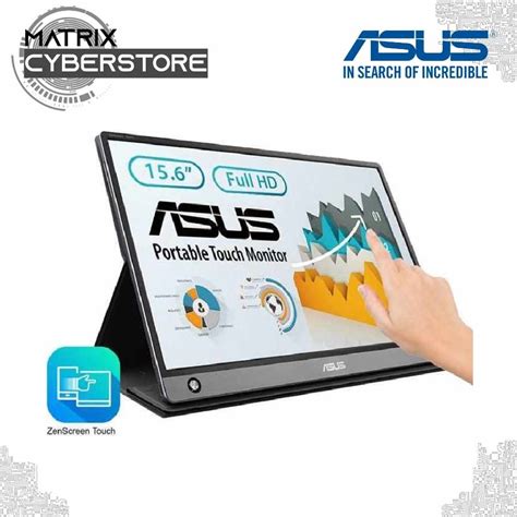 Asus Zenscreen Touch Mb16amt Usb Portable Monitor 15 6inch Ips Full Hd 10 Point Touch Built