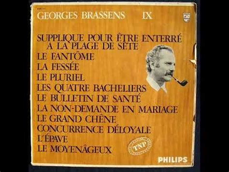 Georges Brassens 1966 1 Supplique pour être enterré à la plage de