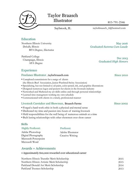 Scholarship Resume Template 2022 Guide With Examples Samples Riset