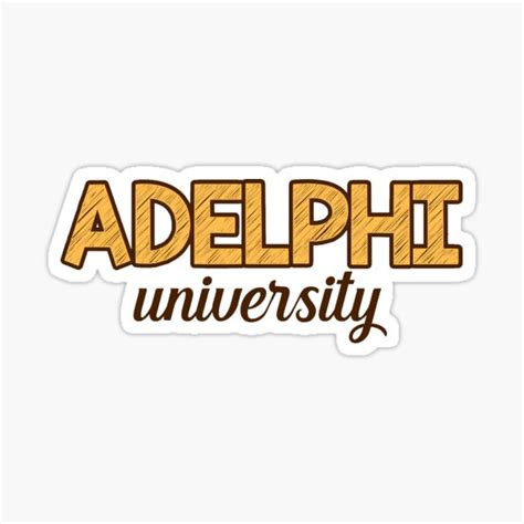 Adelphi University Sticker For Sale By Leilasayan Redbubble